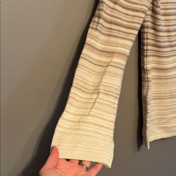 White House Black Market Striped Cowl Neck Sweater - Picture 5 of 13